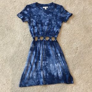 American Eagle Outfitters Blue Tie-Dye Dress